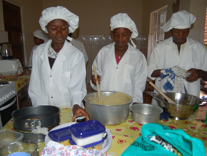 Youth in a Catering Skills Development Course
